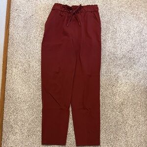 lululemon athletica Women's Red Joggers